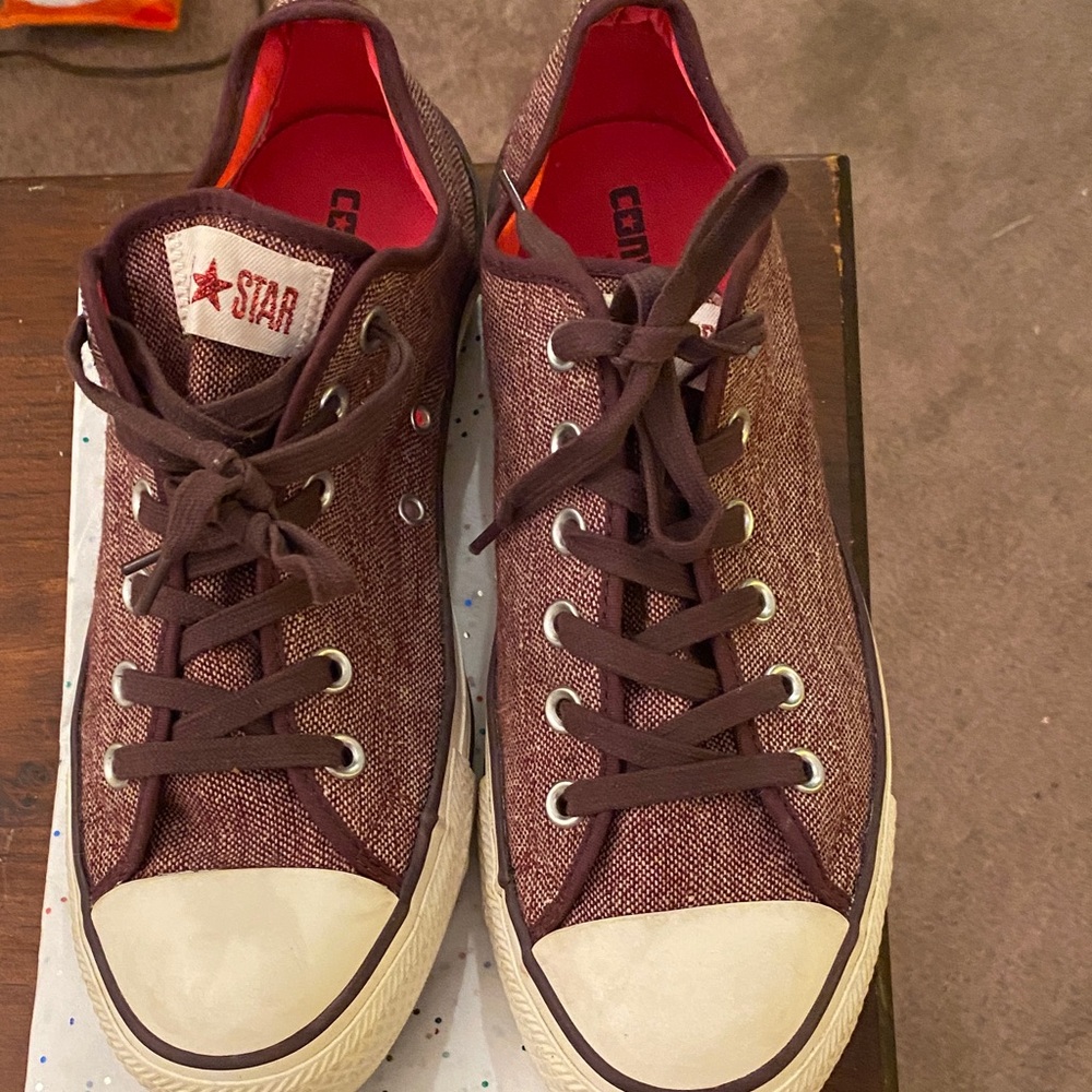 Converse All Star Burgundy Canvas Sneakers